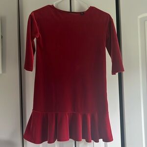 Girls velour dress